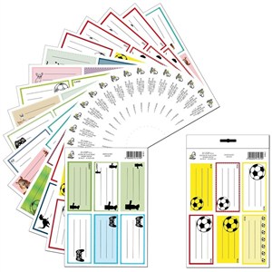 Obrazek Naklejki na zeszyt Chłopcy 3szt