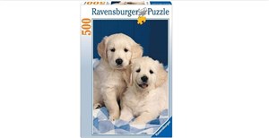 Obrazek Puzzle Szczenięta Golden Retriever 500