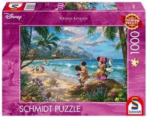 Picture of Puzzle 1000 PQ T. Kinkade Myszka Miki & Minnie na Hawajach Disney 112332