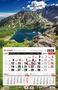 Picture of Kalendarz 2026 jednodzielny 3XL Tatry KTJ3 V18