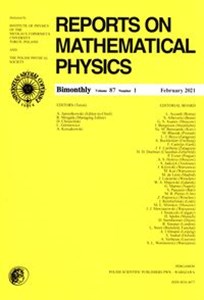 Picture of Reports on Mathematical Physics 87/1