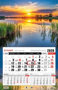 Picture of Kalendarz 2026 jednodzielny 3XL Mazury KTJ3 V19