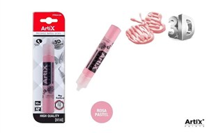 Obrazek Farba strukturalna 3D różowy 30ml