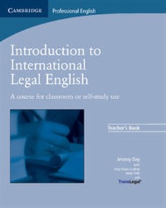 Obrazek Introduction to International Legal English Teacher's Book