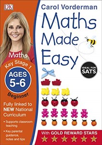 Obrazek Maths Made Easy Ages 5-6 Key Stage 1 Beginner (Made Easy Workbooks)