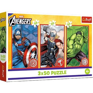 Obrazek PUZZLE 3x50  Twój bohater 34891