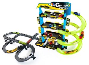 Obrazek Molto Parking 4 poziomowy + droga + 5 autek