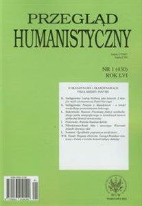 Obrazek Przegląd humanistyczny 1/2012