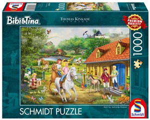 Obrazek Puzzle 1000 PQ T. Kinkade Bibi & Tina 112339