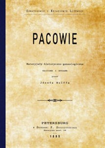 Picture of Pacowie Materyjały historyczno-genealogiczne