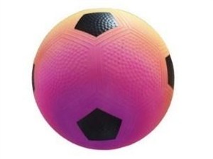 Obrazek Piłka biedronka tęczowa 22cm