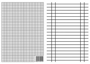 Obrazek Liniuszek A4 kratka/linia (10szt)