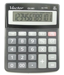 Obrazek Kalkulator Vector KAV CD-2401 BLK