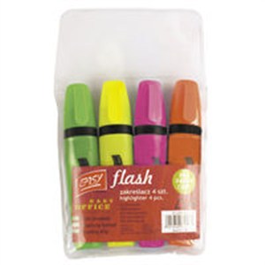 Picture of Zakreślacz 4 sztuki Mix Flash