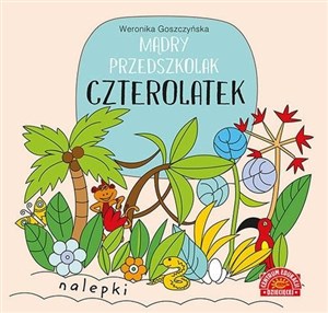 Picture of Mądry przedszkolak Czterolatek Książeczka z nalepkami