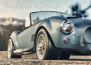 Picture of Karnet B6 3DV-200 Wszystkiego najlepszego samochód