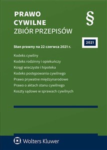 Picture of Prawo cywilne Zbiór przepisów KC. KRiO. KPC. PPM. Księgi wieczyste i hipoteka. Prawo o aktach stanu cywilnego. Koszty sądowe w spr