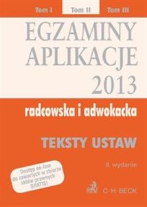 Obrazek Egzaminy Aplikacje radcowska i adwokacka 2013 Tom 2