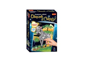 Obrazek Cekinowy obrazek Zebra