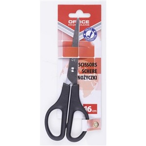 Obrazek Nożyczki biurowe Office Products klasyczne czarne 16cm