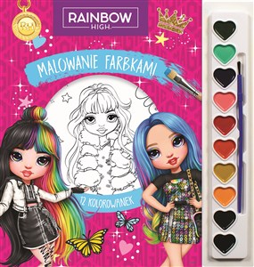 Obrazek Malowanie farbkami. Rainbow High