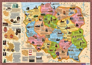 Obrazek Polska Województwa mapa konturowa 1:1 500 000 Junior (Mappuzzle) Plakat