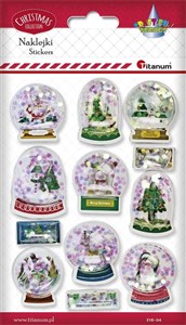 Picture of Naklejki 3D kule śnieżne 12szt