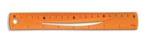 Obrazek Linijka Tetis 20 cm pomarańczowa
