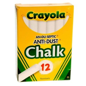 Obrazek Kreda biała anti-dust Crayola 12szt