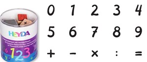 Picture of Zestaw stempli drewnianych cyfry