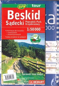 Picture of Mapa tur. Beskid Sądecki 1:250 000 + atlas sam PL