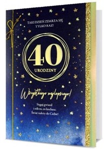Obrazek Karnet B6 Urodziny 40