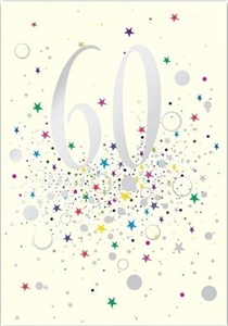 Obrazek Karnet B6 z kopertą Urodziny 60 EC85