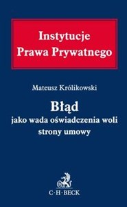 Picture of Błąd jako wada oświadczenia woli strony umowy