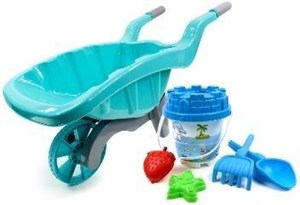Obrazek Taczka z zestawem do piasku