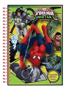 Obrazek Spiderman. Notes na spirali + naklejki