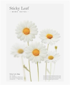 Obrazek Kartki samoprzylepne Stokrotka biała L 60 karteczek