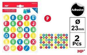 Obrazek Naklejki literki 2 arkusze