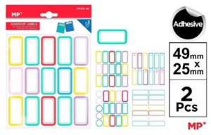 Picture of Naklejki imienne 49x25mm 2 arkusze