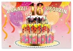 Obrazek Karnet B6 Urodziny 18