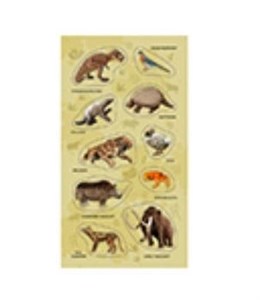 Obrazek Naklejki Zwierzęta wymarłe gatunki