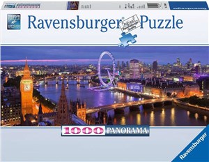 Obrazek Puzzle panorama Londyn nocą 1000