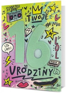 Picture of Karnet B6 Urodziny 16 HM200-2462