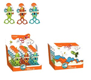 Obrazek Nożyczki bezpieczne plastikowe Rocket (12szt)