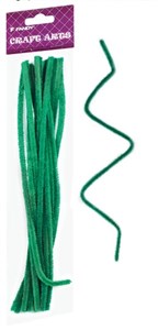 Obrazek Druciki kreatywne zielone 15szt FANDY