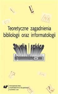 Picture of Teoretyczne zagadnienia bibliologii oraz...