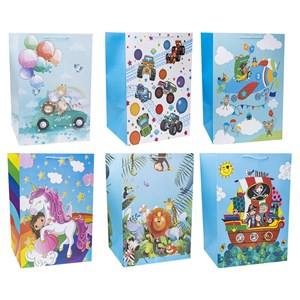 Picture of Torebki prezentowe TD-23074-WB Szerokie Dno 12 sztuk