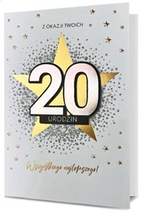 Picture of Karnet Urodziny 20