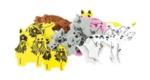 Picture of Naklejki z pianki psy 32szt