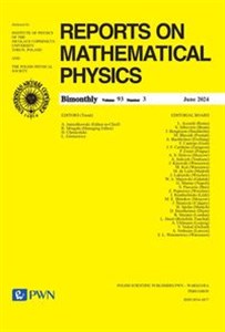 Picture of Reports on Mathematical Physics Volume 93  Nr 3